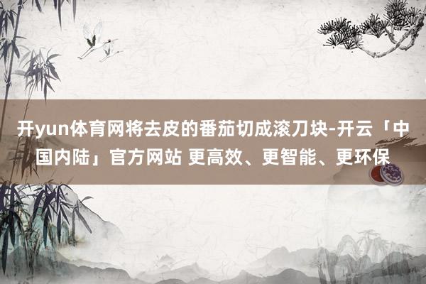 开yun体育网将去皮的番茄切成滚刀块-开云「中国内陆」官方网站 更高效、更智能、更环保