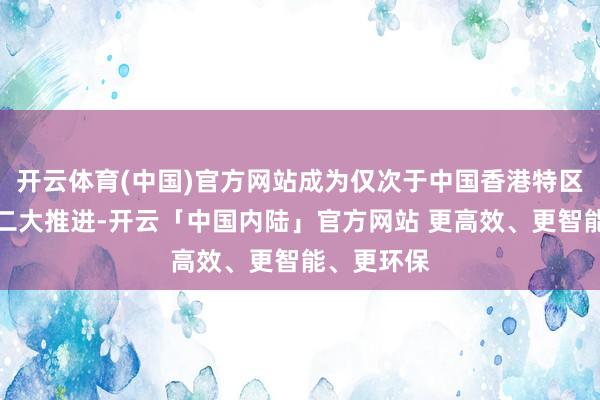 开云体育(中国)官方网站成为仅次于中国香港特区政府的第二大推进-开云「中国内陆」官方网站 更高效、更智能、更环保