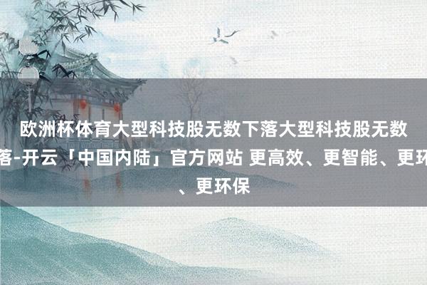 欧洲杯体育大型科技股无数下落　　大型科技股无数下落-开云「中国内陆」官方网站 更高效、更智能、更环保