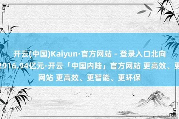 开云(中国)Kaiyun·官方网站 - 登录入口北向资金当日成交2916.94亿元-开云「中国内陆」官方网站 更高效、更智能、更环保