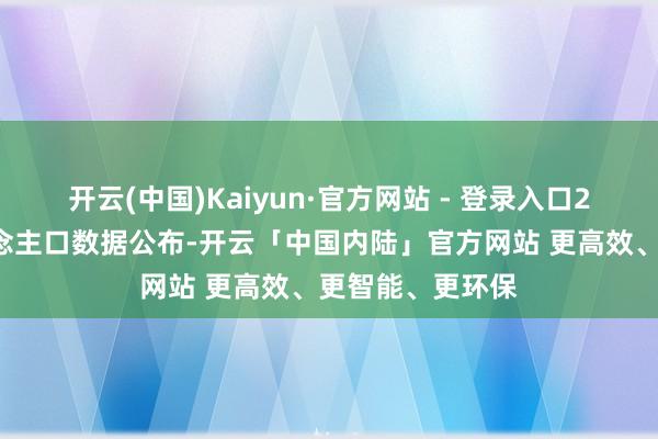 开云(中国)Kaiyun·官方网站 - 登录入口22省份客岁东说念主口数据公布-开云「中国内陆」官方网站 更高效、更智能、更环保