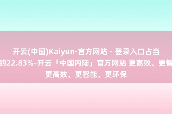 开云(中国)Kaiyun·官方网站 - 登录入口占当日买入金额的22.83%-开云「中国内陆」官方网站 更高效、更智能、更环保